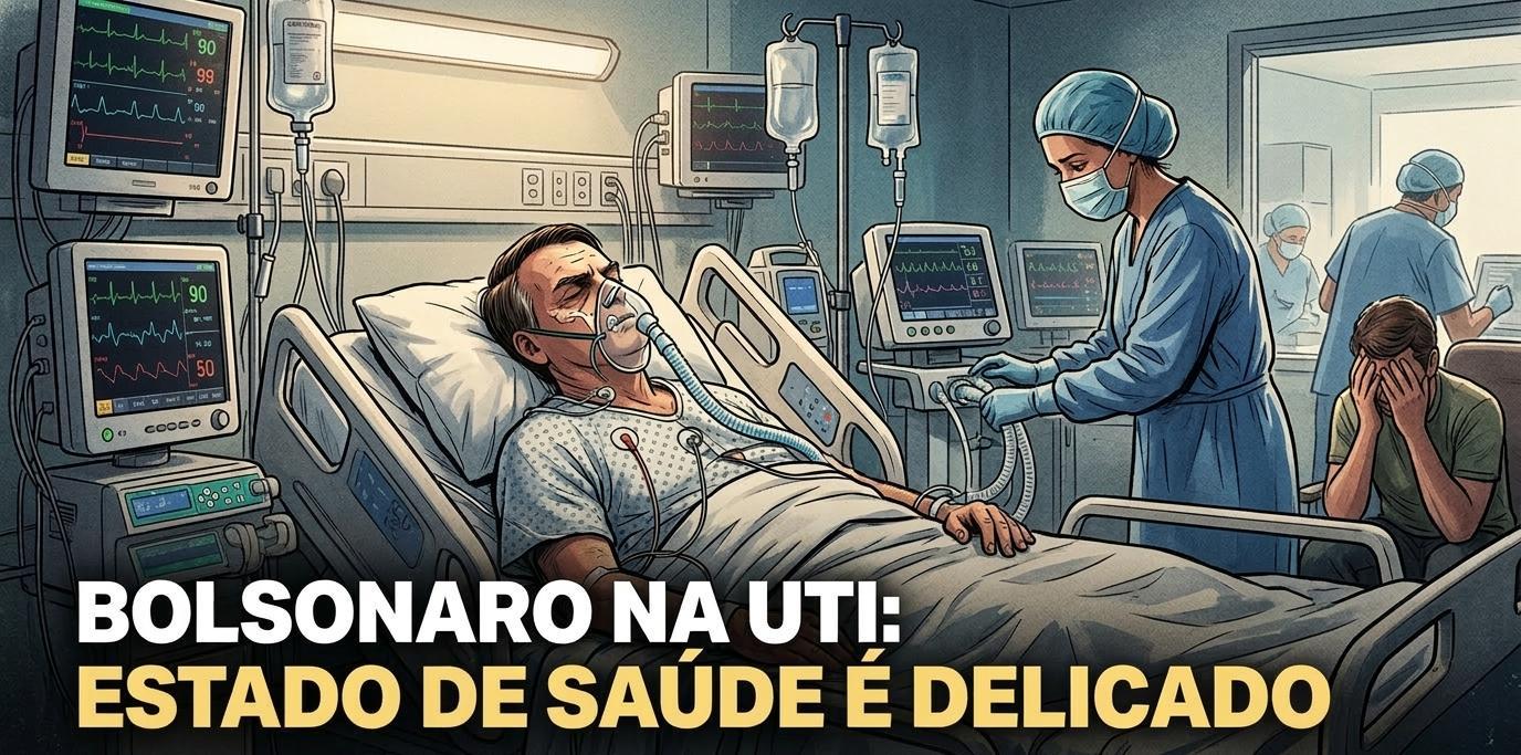 BOLSONARO ESTÁ INTERNADO NA UTI