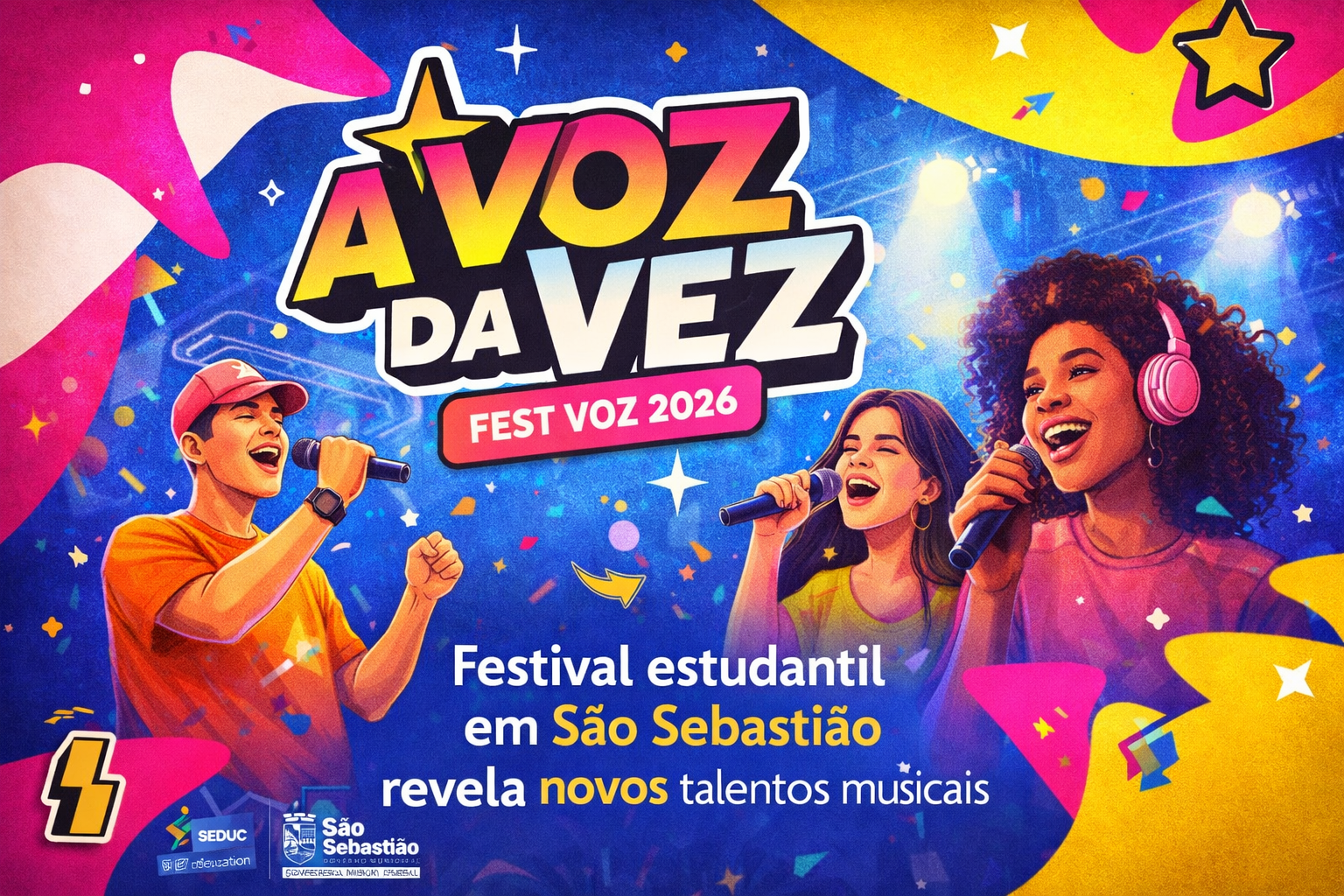 SÃO SEBASTIÃO: FEST VOZ 2026 CANTE E BRILHE