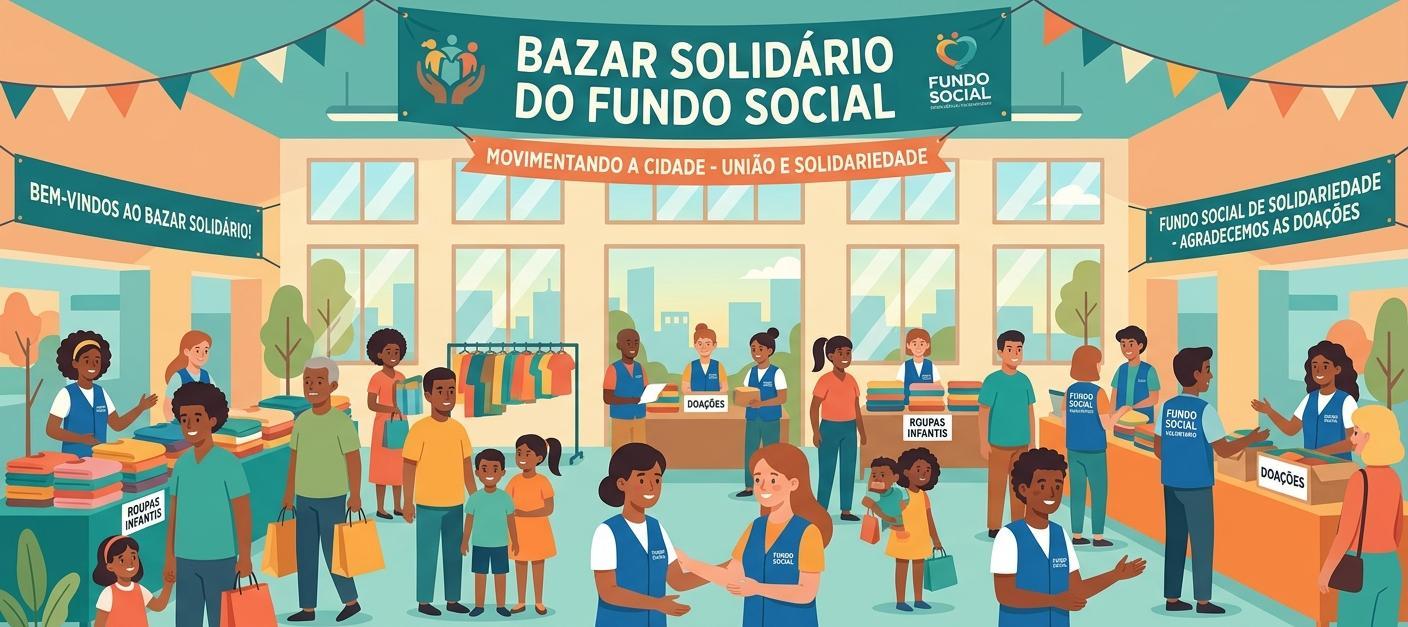 FUNDO SOCIAL SÃO SEBASTIÃO: BAZAR SOLIDÁRIO.