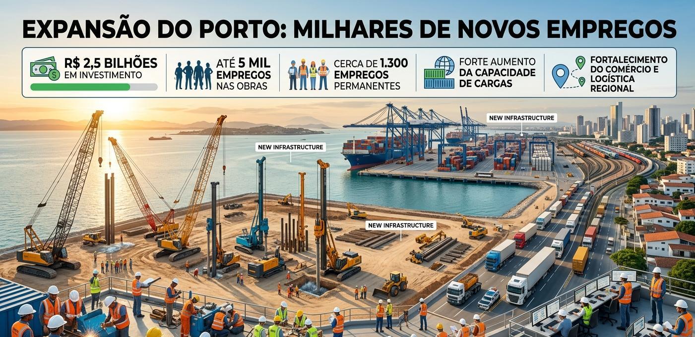 SÃO SEBASTIÃO: PORTO GERA EMPREGOS