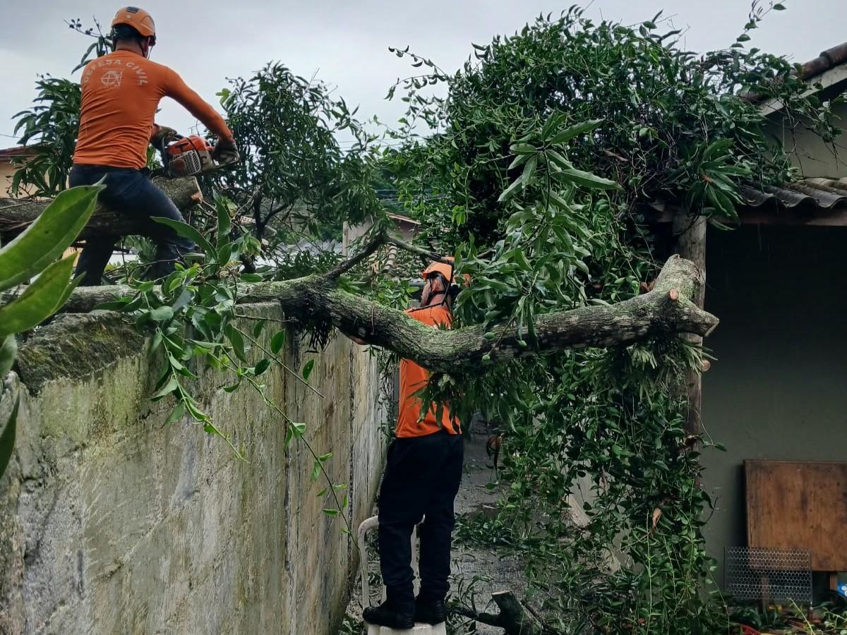 CHUVA E VENTOS FORTES ATINGEM SÃO SEBASTIÃO