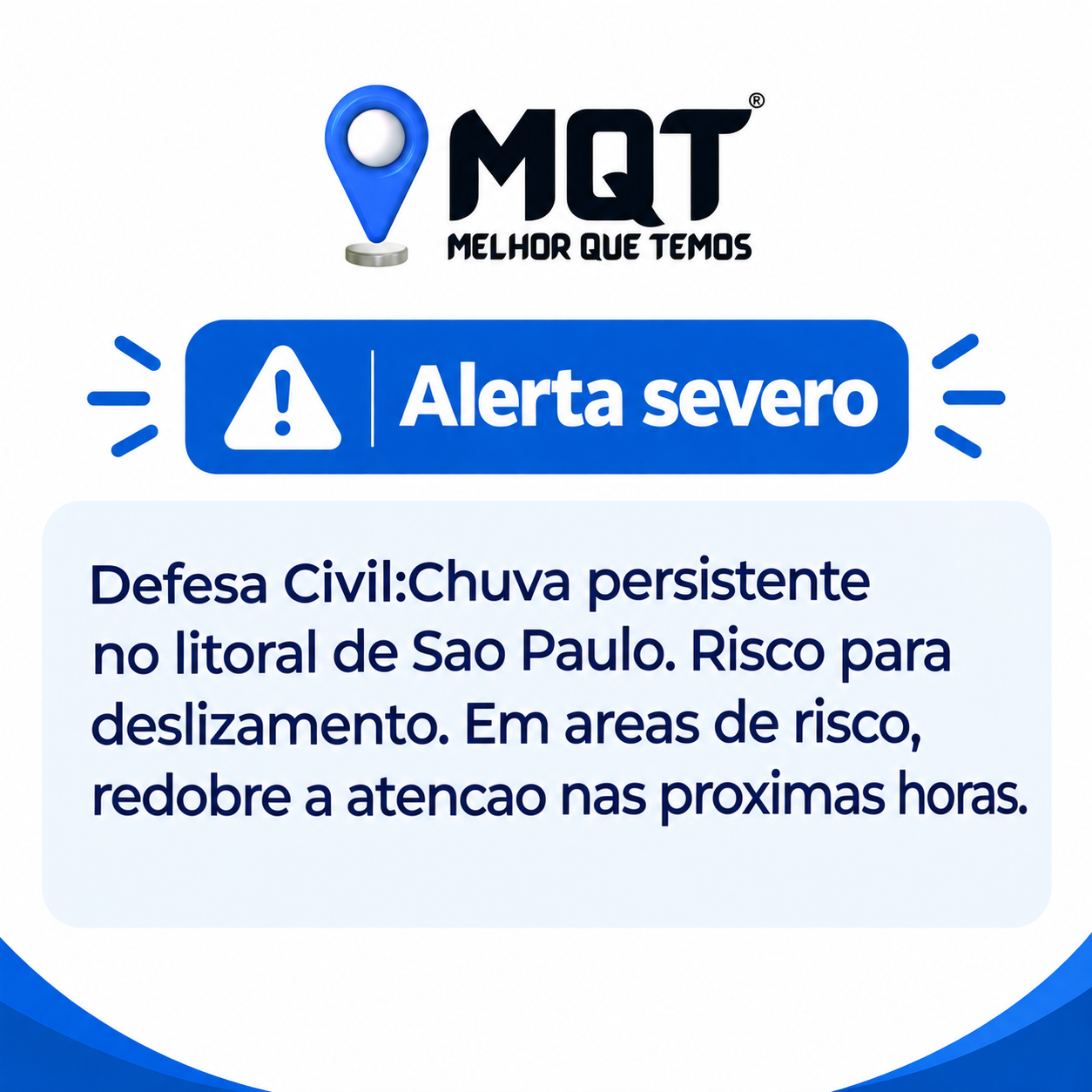 🚨 ALERTA SEVERO: CHUVA PERSISTE NO LITORAL DE SP