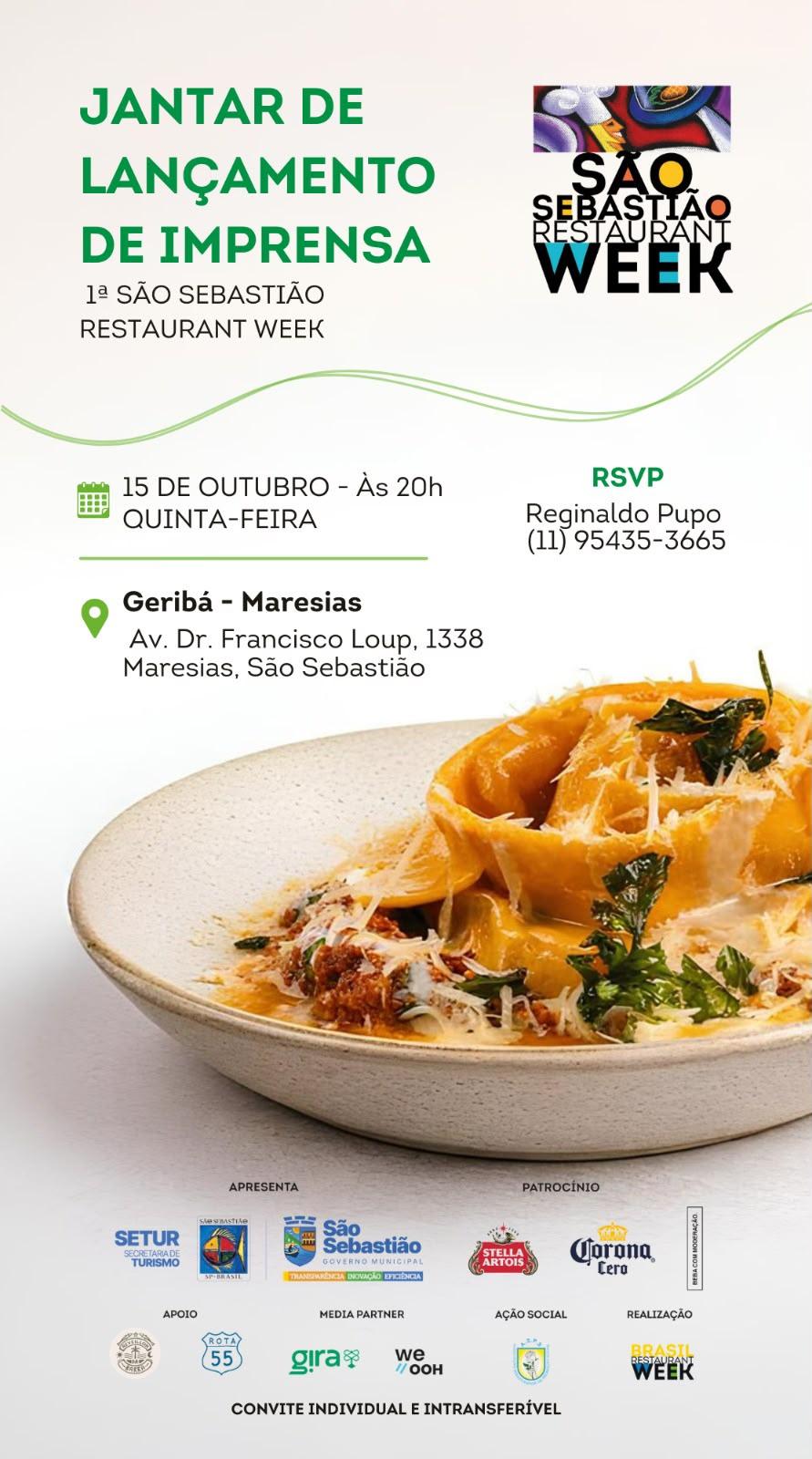 SÃO SEBASTIÃO ESTREIA NA RESTAURANT WEEK!