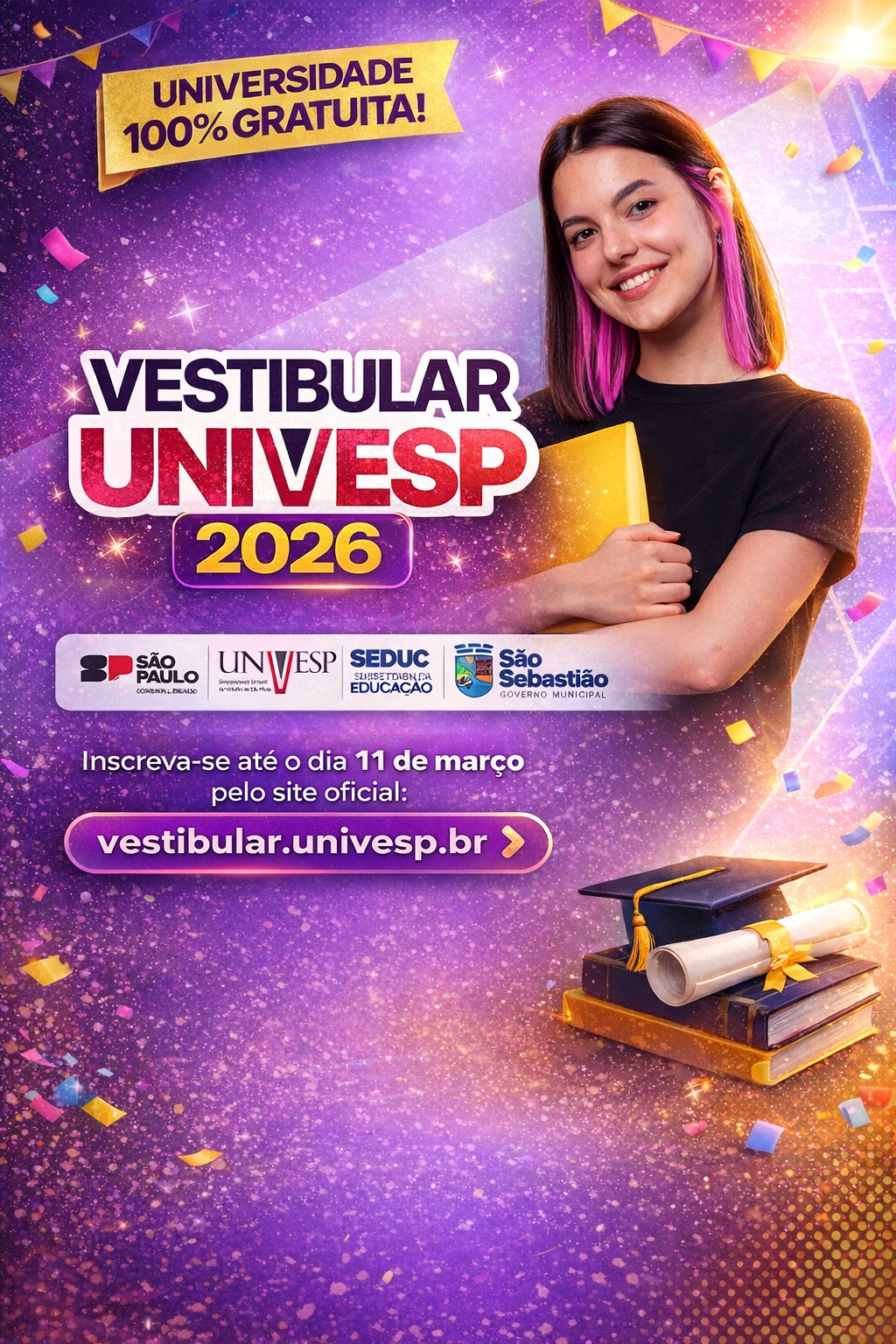 Educação: Vestibular Univesp 2026