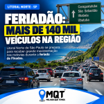 Litoral Norte se prepara para receber mais de 140 mil veículos no feriadão
