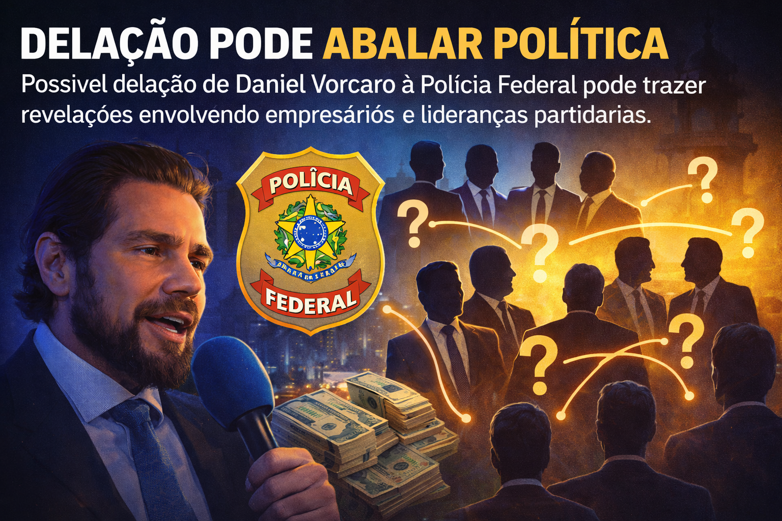 DELAÇÃO PODE ABALAR POLÍTICA