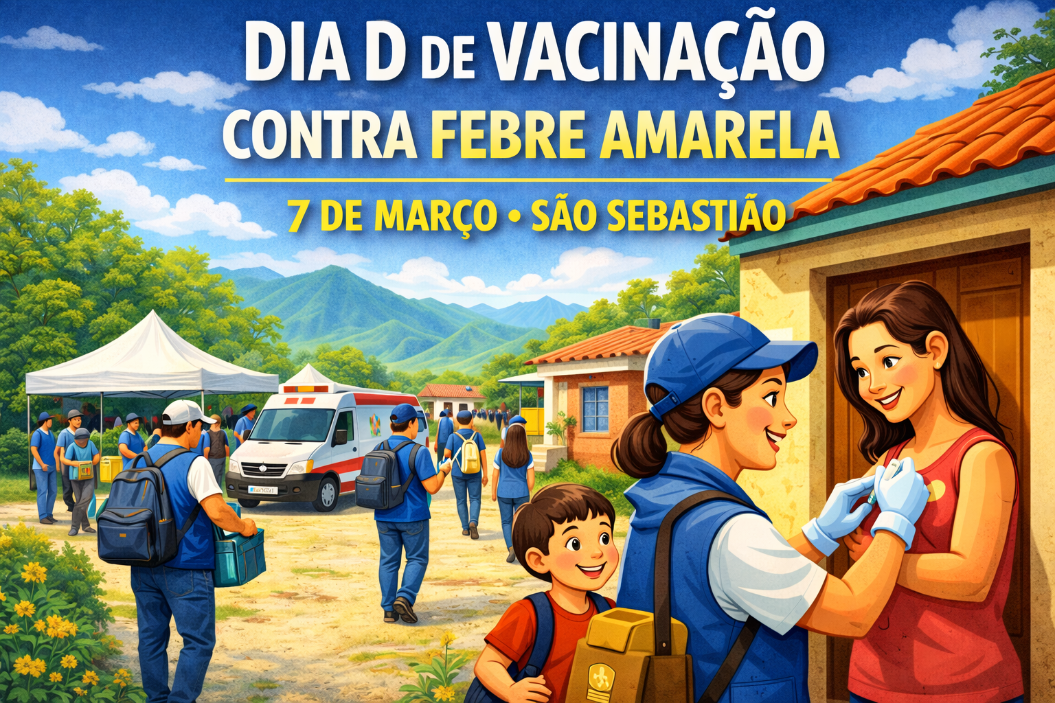 SÃO SEBASTIÃO: CONTRA A FEBRE AMARELA