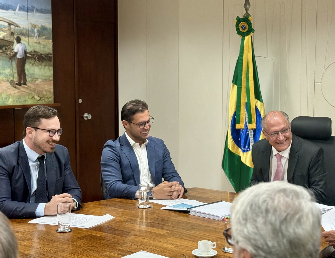 Prefeito de São Sebastião reforça defesa dos empregos no Porto em reunião com o vice-presidente Geraldo Alckmin